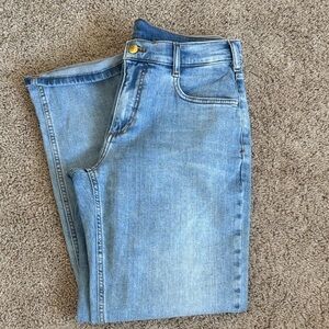 Pilcro Light Blue Straight Leg Jeans